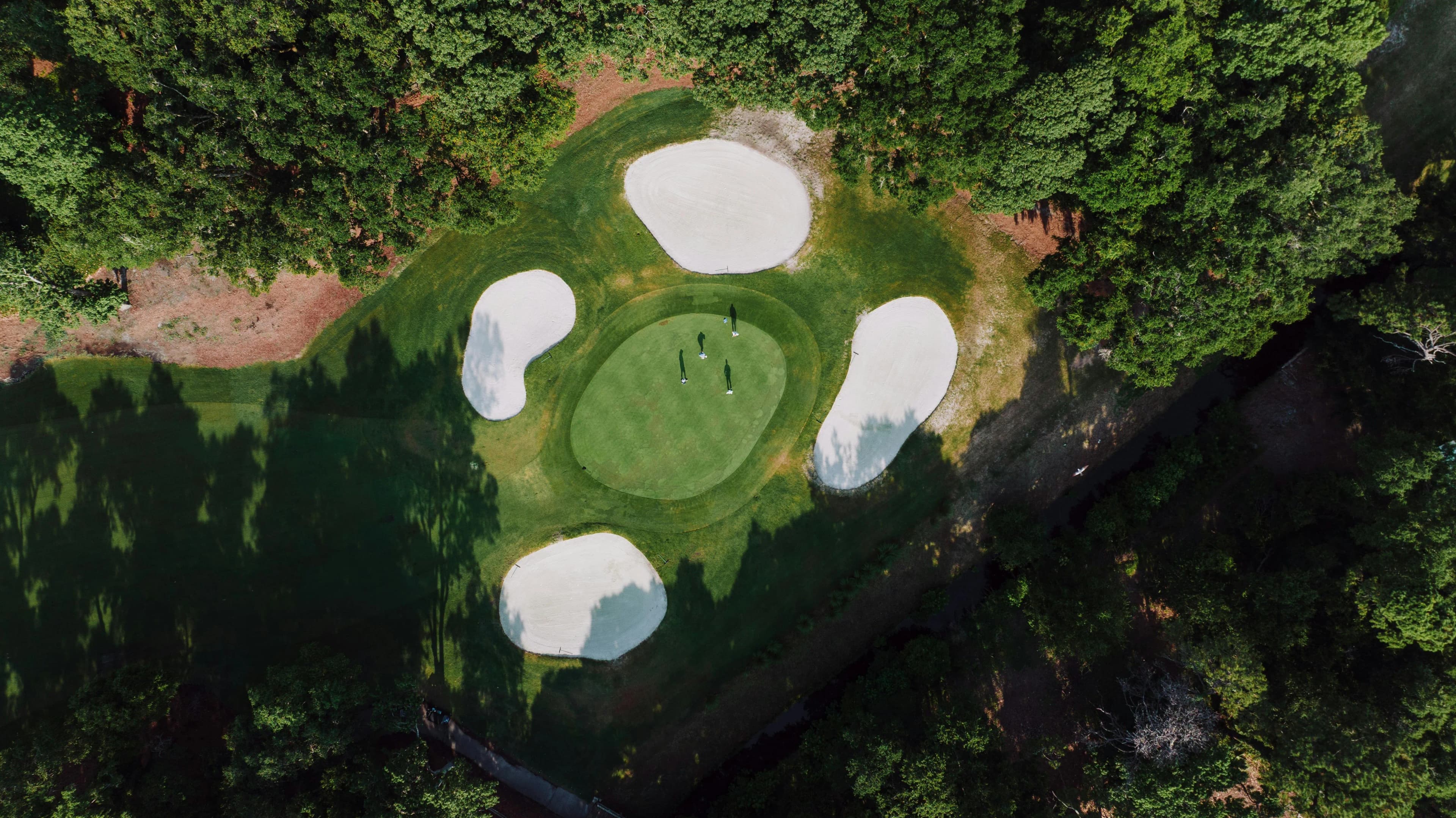 Golfbana från luften